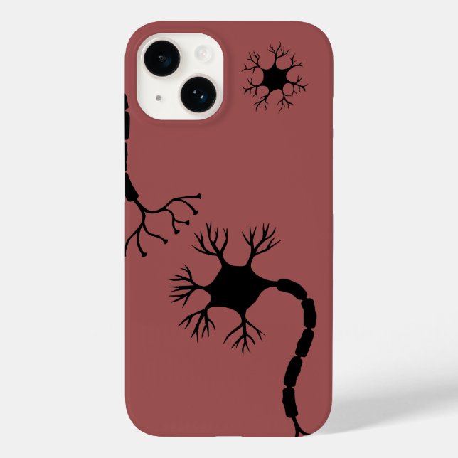 Simple Black Neuron Design Case-Mate iPhone Case (Back)