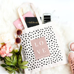 Simple Black & Pink LOVE |Let ours Value Everyone  Tote Bag<br><div class="desc">Simple Black & Pink LOVE |Let ours Value Everyone</div>