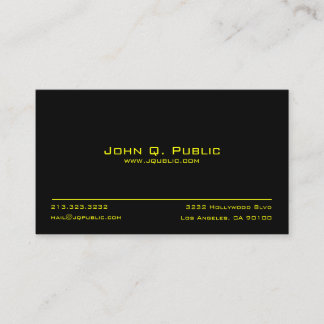 Simple Black Professional Business Card