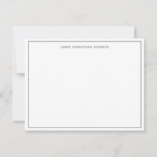Simple Black Professional Modern Border Card