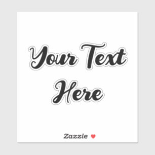 Simple Black Script Your Text Here Template