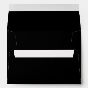 Simple Black Wedding Invitation Envelope