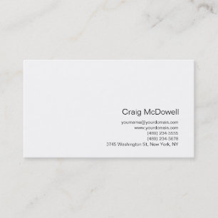 Simple Black White Business Card For Professionals