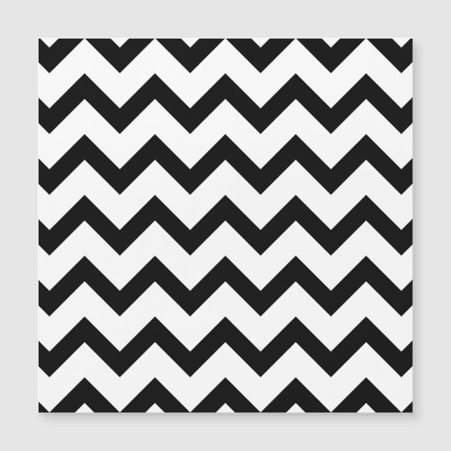 Simple black white chevron pattern lines retro (Front)