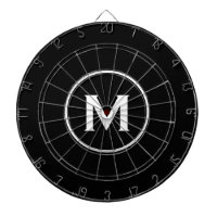 Simple Black White Classic Monogram