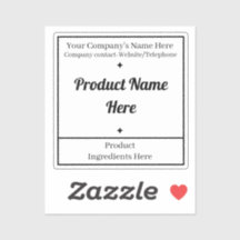 Simple Black White Editable Custom-Cut Vinyl