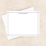 Simple Black White Geometric Modern Professional Card<br><div class="desc">This design features an architectural inspired, simple border, with space for a name/text on the bottom. Click the customise button if you would like to adjust the design elements and/or further modify the text! Variations of this design, additional colours, as well as coordinating products are available in our shop, zazzle.com/store/doodlelulu....</div>