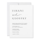 Simple Black & White Modern Minimalist Wedding