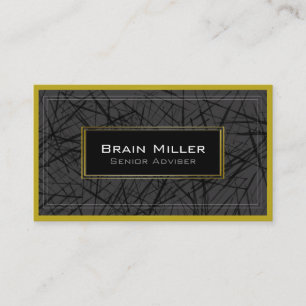 Simple Black White Modern Professional Business Card