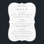 Simple Black White or Any Colour Wedding Menu card<br><div class="desc">Simple Black White or Any Colour Wedding Menu  You can also change the font style and colours and the background colours if you wish via the Click to Customise Further option.</div>