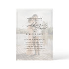 Simple Black & White Overlay Photo Wedding