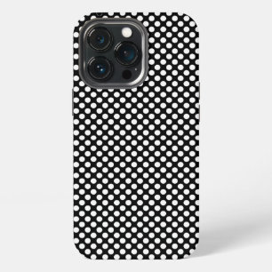 Simple Black & white POlka Dots classic Monochrome iPhone 13 Pro Case
