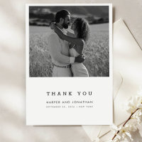 Simple Black & White QR Code Wedding Photo