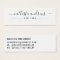Simple Black White Script Earring Display Card