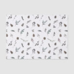 Simple Black Winter Pinecone Watercolor Christmas Tissue Paper<br><div class="desc">Looking for a modern and simple tissue paper that will make your holiday wrapping gorgeously unique? Our Simple Black Winter Pinecone Watercolor Christmas Tissue Paper is decorated with pine cones and berries with winter botanical greenery watercolor designs. Making it perfect for wrapping jewellery, small gifts, party favours and allows for...</div>