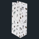 Simple Black Winter Pinecone Watercolor Christmas Wine Gift Bag<br><div class="desc">Looking for a modern and simple gift bag this holiday season? Look no further than our Simple Black Winter Pinecone Watercolor Christmas Wine Gift Bag! This beautiful bag is hand painted with pine cones, berries and winter botanical greenery in a stunning watercolor pattern. Perfect for wrapping a special bottle of...</div>