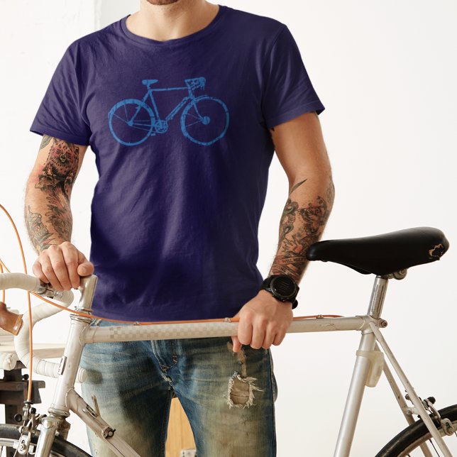 Simple Blue Bike  T-Shirt (Creator Uploaded)