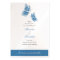 Simple Blue Butterfly Save The Date Wedding Mini