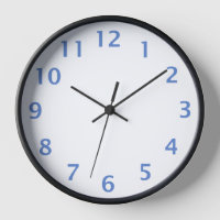 Simple Blue Clock