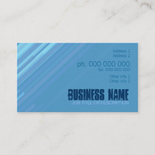 Simple Blue Diagonal Stripes Business Card