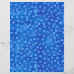 Simple Blue Dots on Blue Paper Sheet