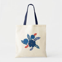Simple blue flowers vector design