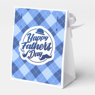 Simple Blue Happy Father's Day   Favour Box