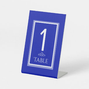 Simple blue modern minimalist  pedestal sign