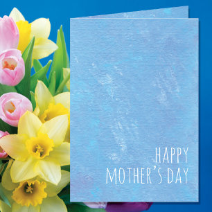 Simple Blue Mother's Day Modern Card