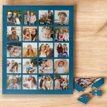 Simple Blue Photo Collage 20 Picture Instagram Jigsaw Puzzle<br><div class="desc">Capture your cherished memories with this Simple Photo Collage Picture Personalised Jigsaw Puzzle. Featuring space for your favourite photos, this puzzle creates a stunning visual display of your special moments. Personalise it with your own images to make a unique gift for friends, family, or even yourself. Perfect for birthdays, anniversaries,...</div>
