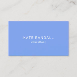 Simple Blue Professional Social Media Networking Business Card