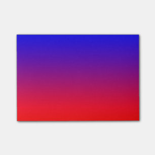 Simple Blue To Red Post-it Notes