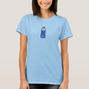 Simple Blue Water Bottle Icon Shirt