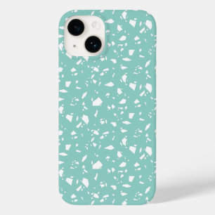 Simple Blue & White Geometric Case-Mate iPhone 14 Case