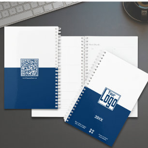 Simple Blue & White Small Business Planner