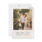 Simple Blush Flower Photo Wedding Thank You Card