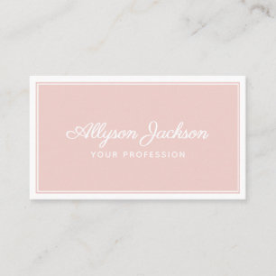 Simple Blush Pink Business Card