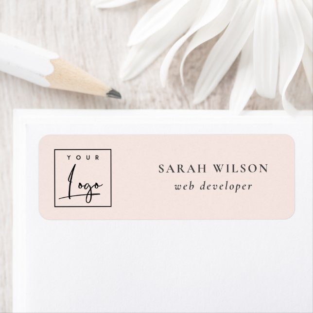 Simple Blush Pink Custom Promotional Business Logo (Insitu)