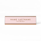 Simple Blush Pink Pastel Light Name Title