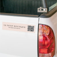 Simple Blush Pink QR Code Promotional Business 