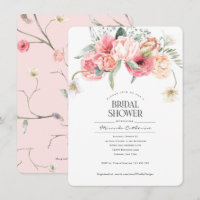 Simple bohemian floral style chic garden bridal
