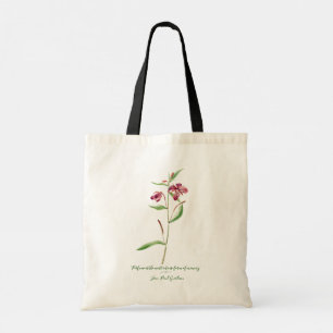 Simple bohemian wild flower Red Willowweed Reverie Tote Bag