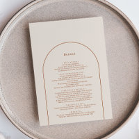 Simple Boho Arch Ivory Wedding Details