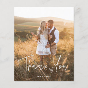 Simple Boho   BUDGET Heart Script Photos Thank You