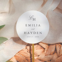Simple Boho Initials Wedding Favour