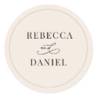 Simple Boho Neutral Blush Personalised Wedding