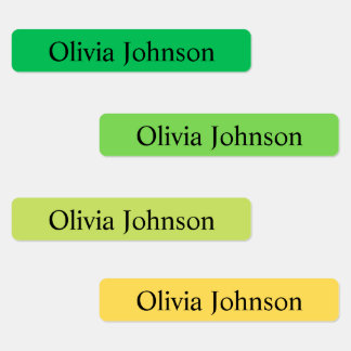 Simple Boho Rainbow Kids Waterproof Name Labels