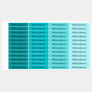 Simple Boho Rainbow Kids Waterproof Name Labels