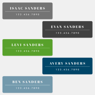 Simple Boho Rainbow Waterproof Name