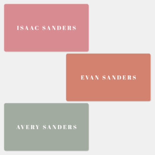 Simple Boho Rainbow Waterproof Name